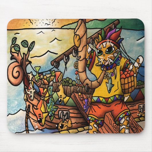 Geviste poortenkast muismat (Voorkant)