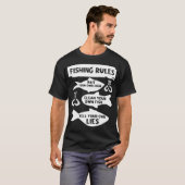 Geviste regels, grappige Gevist vissers T-shirt (Voorkant volledig)