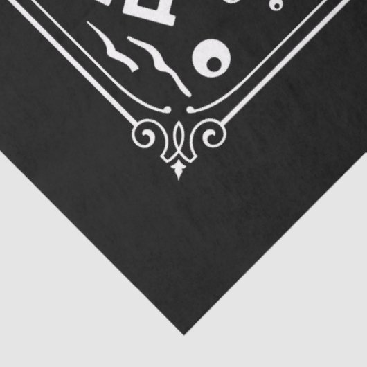 Geviste regels tissuepapier (Detail)