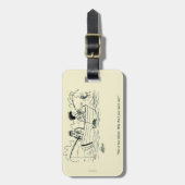 Geviste reisweg bagagelabel (Voorkant verticaal)