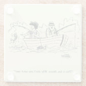 Geviste reisweg glazen onderzetter (Achterkant)