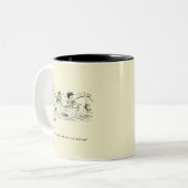 Geviste reisweg tweekleurige koffiemok (Voorkant links)