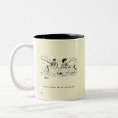 Geviste reisweg tweekleurige koffiemok (Links)