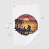 Geviste retro Gevist vis Golfhanddoek (Insitu)