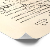 Geviste Rij 1930 oude patentkunst Peper Poster (Hoek)