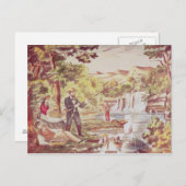 Geviste scène briefkaart (Voorkant / Achterkant)