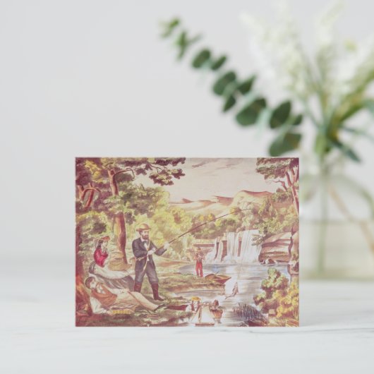 Geviste scène briefkaart (Staand voorkant)