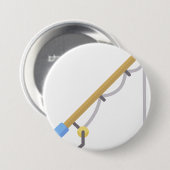 Geviste staaf ronde button 7,6 cm (Voorkant /achterkant)
