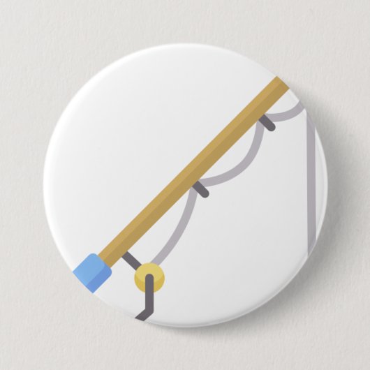 Geviste staaf ronde button 7,6 cm (Voorkant)