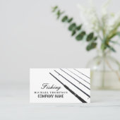 Geviste staven, vissers, winkels Gevist Visitekaartje (Staand voorkant)