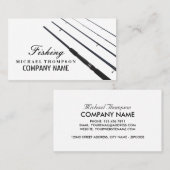 Geviste staven, vissers, winkels Gevist Visitekaartje (Voorkant / Achterkant)