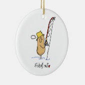 Geviste T-shirts en geschenken Keramisch Ornament (Rechts)