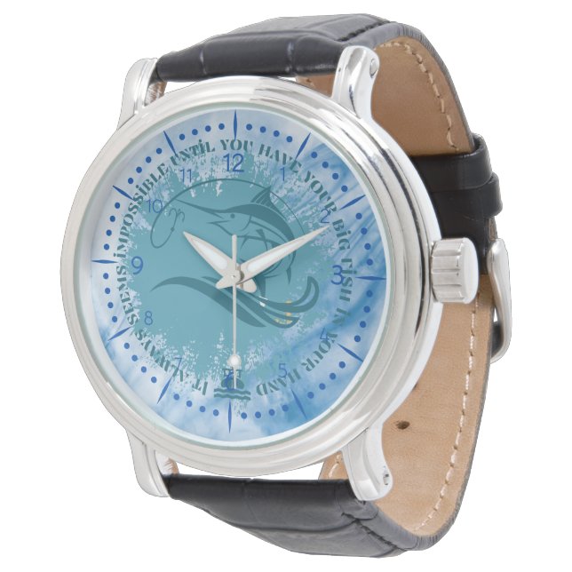 Geviste teelt | Marlin fish | Het lijkt er altijd  Horloge (Gekanteld)