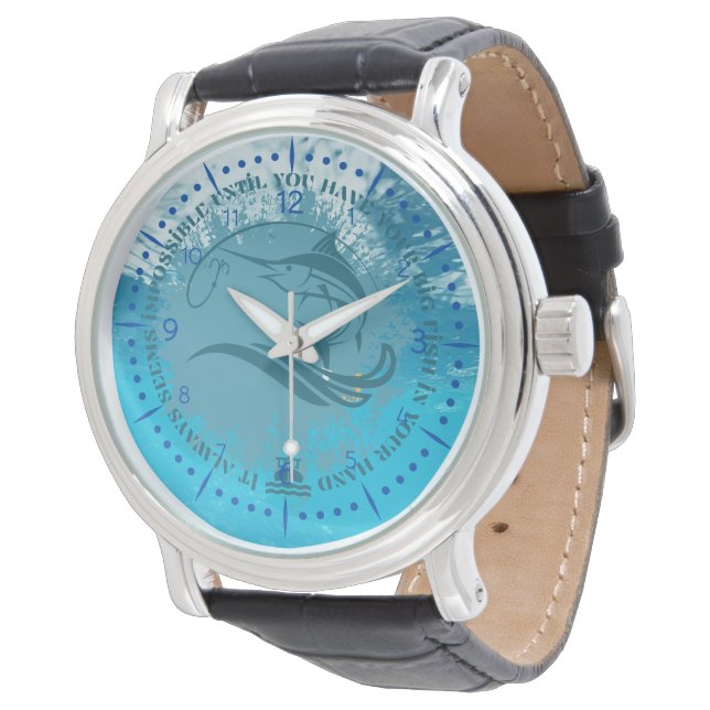 Geviste teelt | Marlin fish | Het lijkt er altijd  Horloge (Gekanteld)