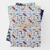 Geviste thema inpakpapier vel (In situ)