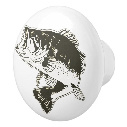 Geviste themakamer Bass Vislade Keramische Knop (Rechts)