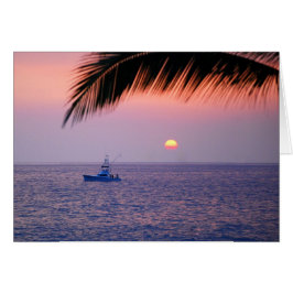 Geviste Tropische Sunset Kaart