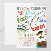 Geviste tweede verjaardag kaart (Voorkant / Achterkant)