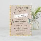 Geviste uitnodiging Baby shower (Staand voorkant)