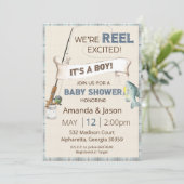 Geviste uitnodiging Baby shower (Staand voorkant)