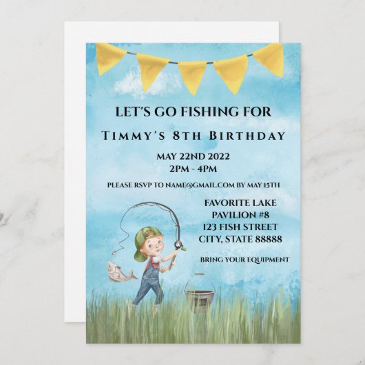 Geviste uitnodiging op zondag (Voorkant / Achterkant)