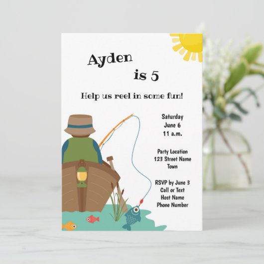 Geviste uitnodiging op zondag (Staand voorkant)