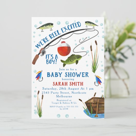 Geviste uitnodiging tot het indienen van Baby show (Staand voorkant)