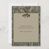 Geviste uitnodiging van 50e verjaardag met Camo (Achterkant)