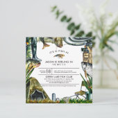 Geviste uitnodiging van de partij Birthday (Staand voorkant)