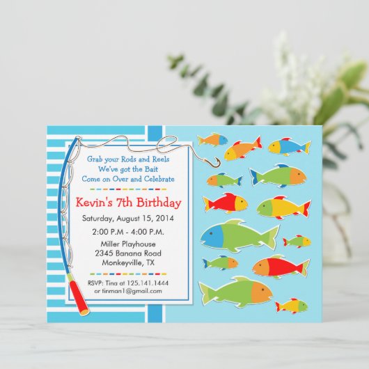 Geviste uitnodiging van de Partij van de Dag van h (Staand voorkant)