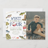 Geviste uitnodiging voor 4e verjaardagsfoto (Voorkant)