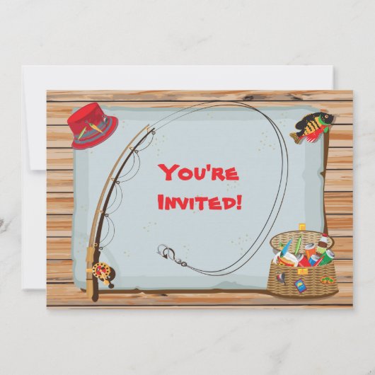 Geviste uitnodiging voor een jongen van Birthday P (Achterkant)