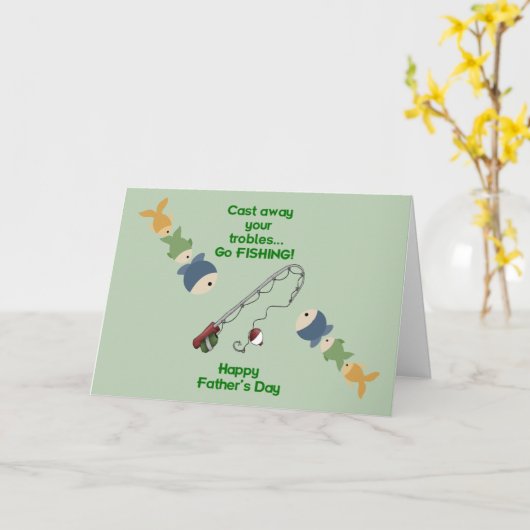 Geviste Vaderdag Kaart (Gele Bloem)