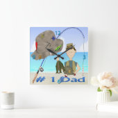 Geviste Vaderdag wandklok (Huis)