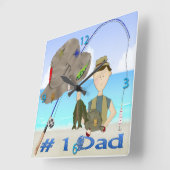 Geviste Vaderdag wandklok (Hoek)