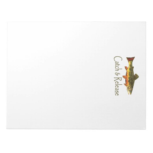 Geviste vangst- en vrijgaveforel notitieblok (Voorkant)