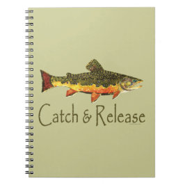 Geviste vangst- en vrijgaveforel notitieboek