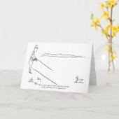 Geviste Verjaardag Kaart Funny Fisherman Fish Joke (Gele Bloem)