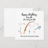 Geviste Verjaardag Kaart Vis Verjaardag Kaarten (Voorkant / Achterkant)