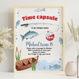 Geviste Verjaardag Tijd Capsule teken Poster