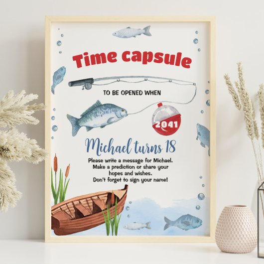 Geviste Verjaardag Tijd Capsule teken Poster