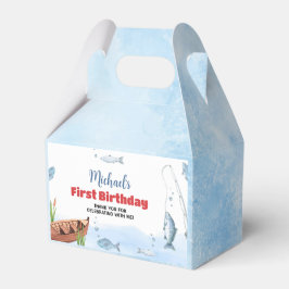 Geviste verjaardagsfeestgunstbox bedankdoosjes