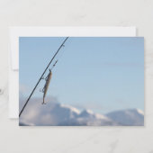 Geviste verjaardagsfeestuitnodiging kaart (Achterkant)