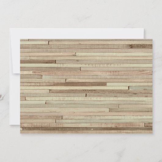 Geviste Verjaardagsuitnodiging Houten Vissende par Kaart (Achterkant)