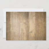 Geviste Verjaardagsuitnodiging Houten Vissende par Kaart (Achterkant)