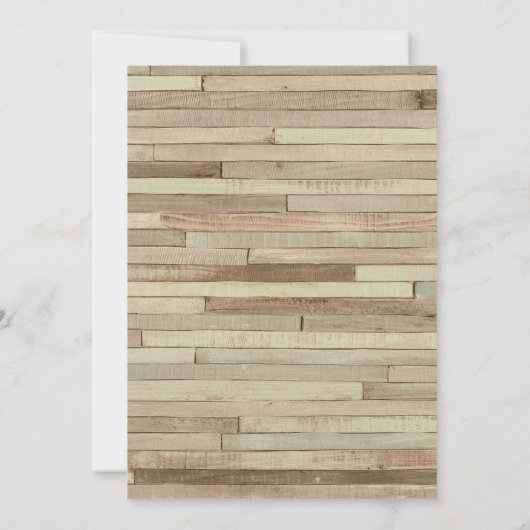 Geviste Verjaardagsuitnodiging Houten Vissende par Kaart (Achterkant)