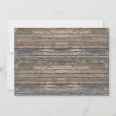 Geviste verjaardagsuitnodiging met foto kaart (Achterkant)