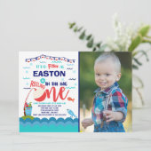 Geviste verjaardagsuitnodiging O-Fish-Ally One Par Kaart (Staand voorkant)