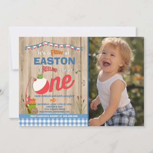 Geviste verjaardagsuitnodiging O-Fish-Ally One Par Kaart (Voorkant)