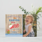 Geviste verjaardagsuitnodiging O-Fish-Ally One Par Kaart (Staand voorkant)